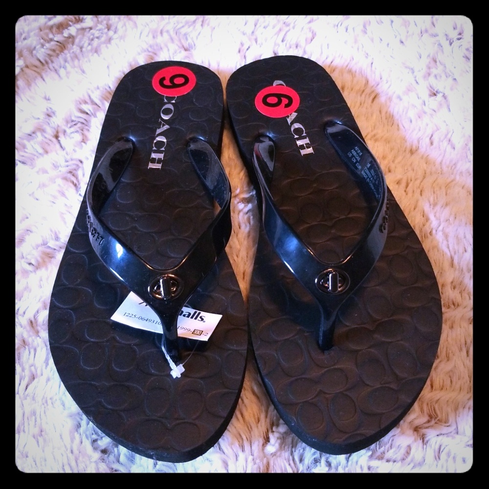 Coach flip flops